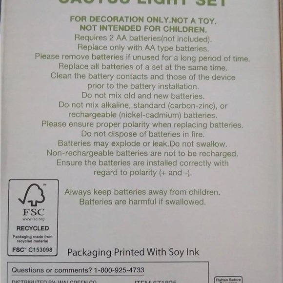 2 Brand New super cute white LED cactus party light sets - Picture 7 of 7